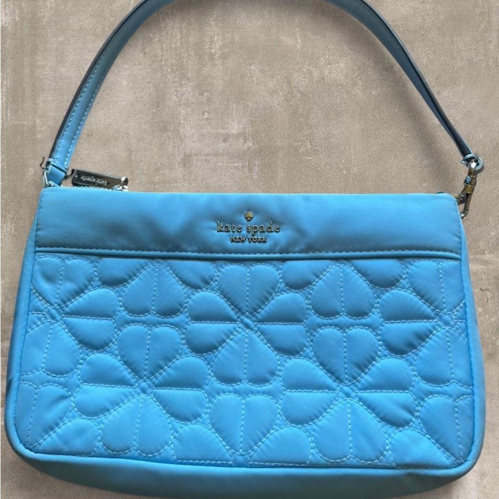 kate spade Blue Quilted Shoulder Bag. EUC - like new!